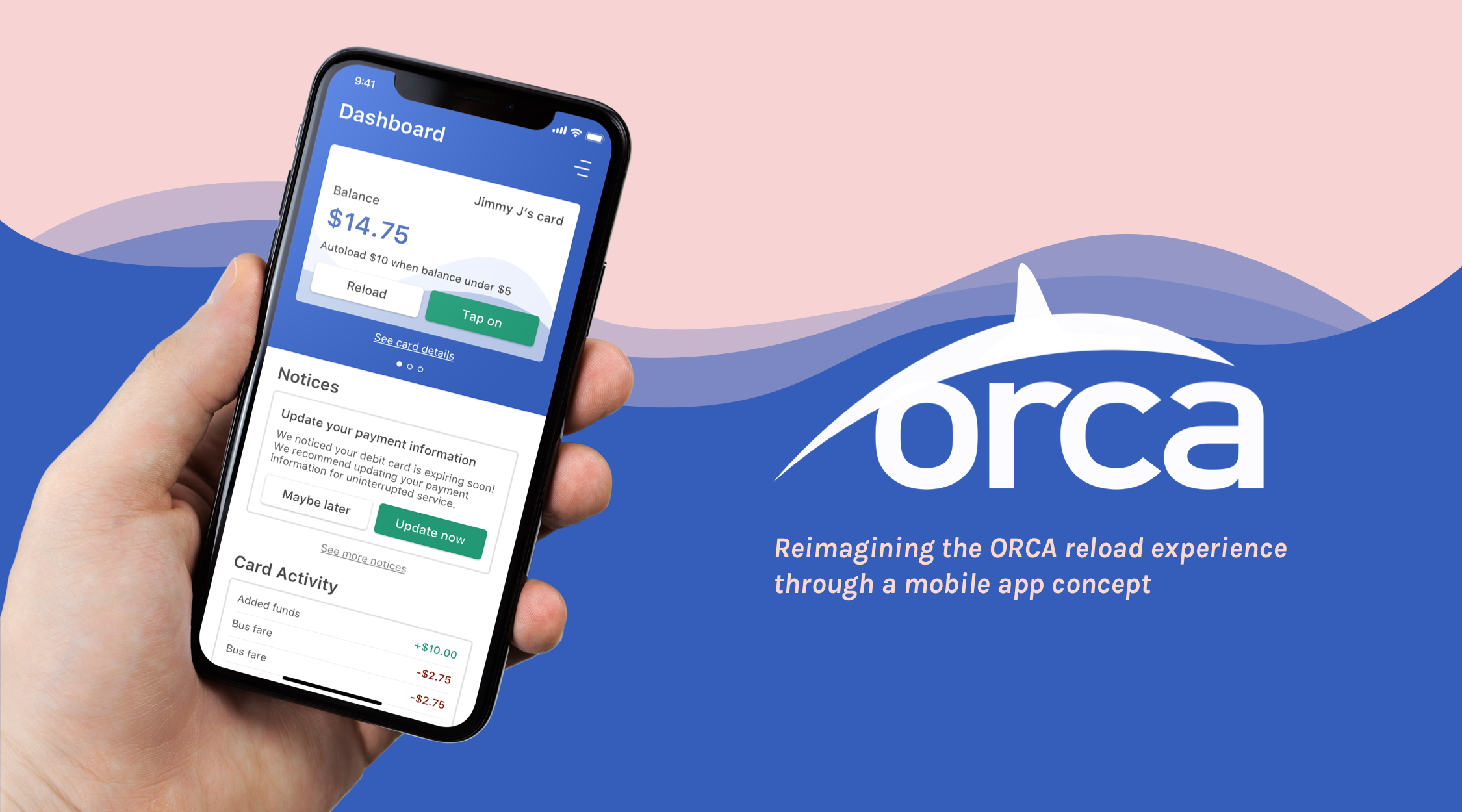 ORCA Reload Redesign: Reimagining the ORCA card reload experience
